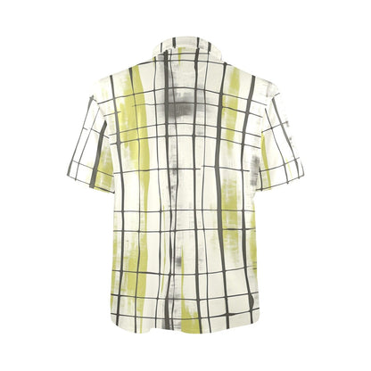 Men's Modern Plaid Polo Shirt