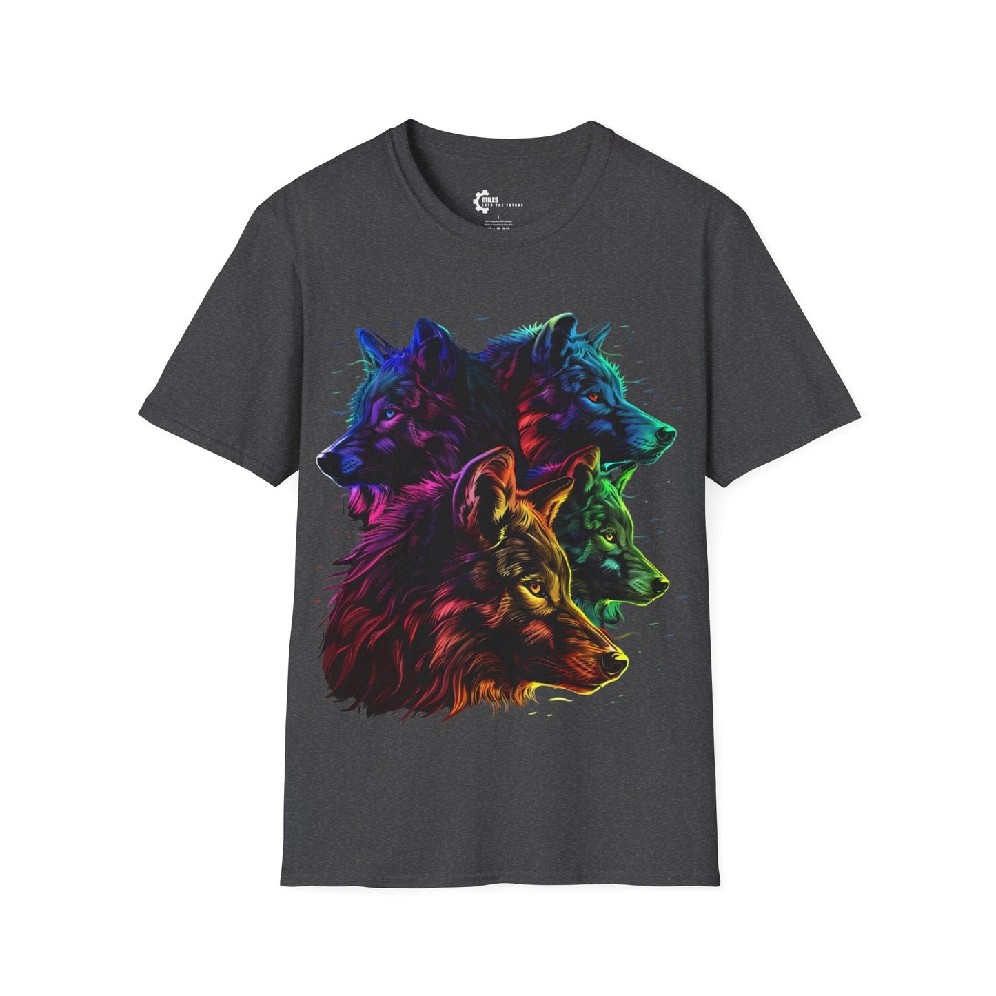 Neon Wolf Pack Unisex Softstyle T-Shirt