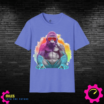 Relaxed Rainbow Gorilla Unisex Softstyle T-Shirt