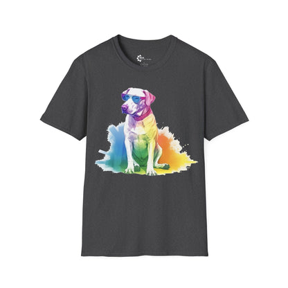 Relaxed Rainbow Dog Unisex Softstyle T-Shirt