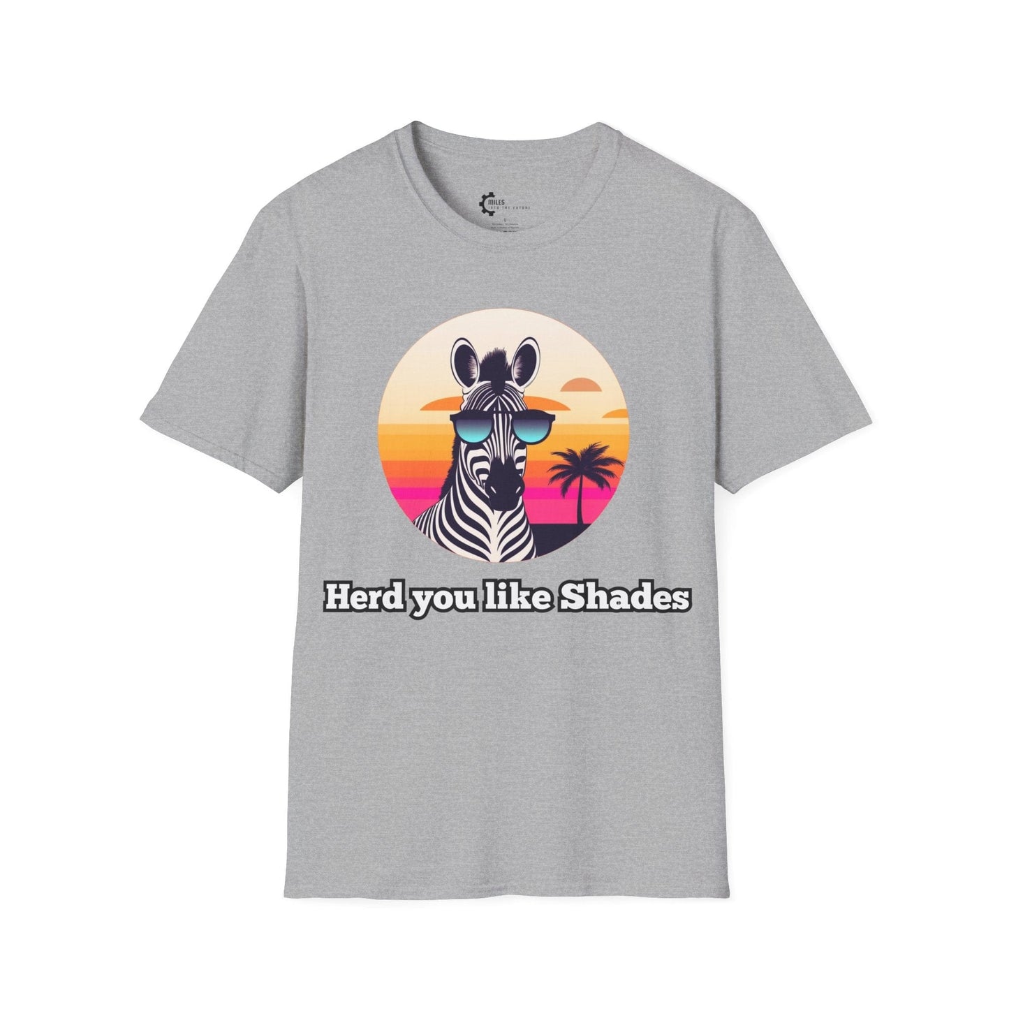 Humor- Zebra Shades Unisex Softstyle T-Shirt