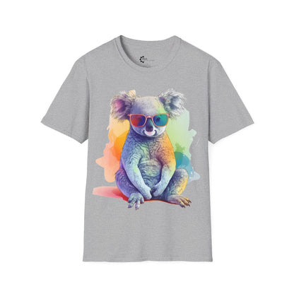 Relaxed Rainbow Koala Unisex Softstyle T-Shirt