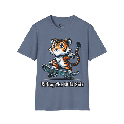 Skateboard Tiger Unisex Softstyle T-Shirt