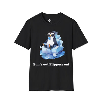 Humor- Penguin Ice Unisex Softstyle T-Shirt