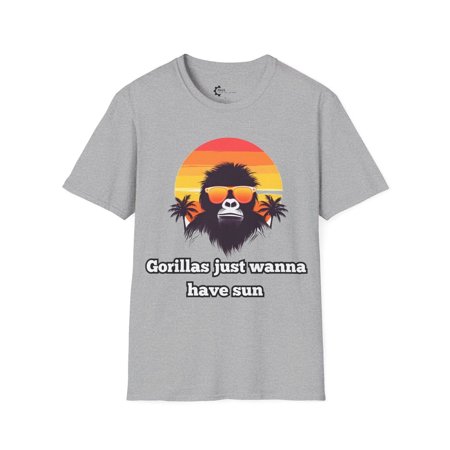 Humor- Gorillas Sun Unisex Softstyle T-Shirt