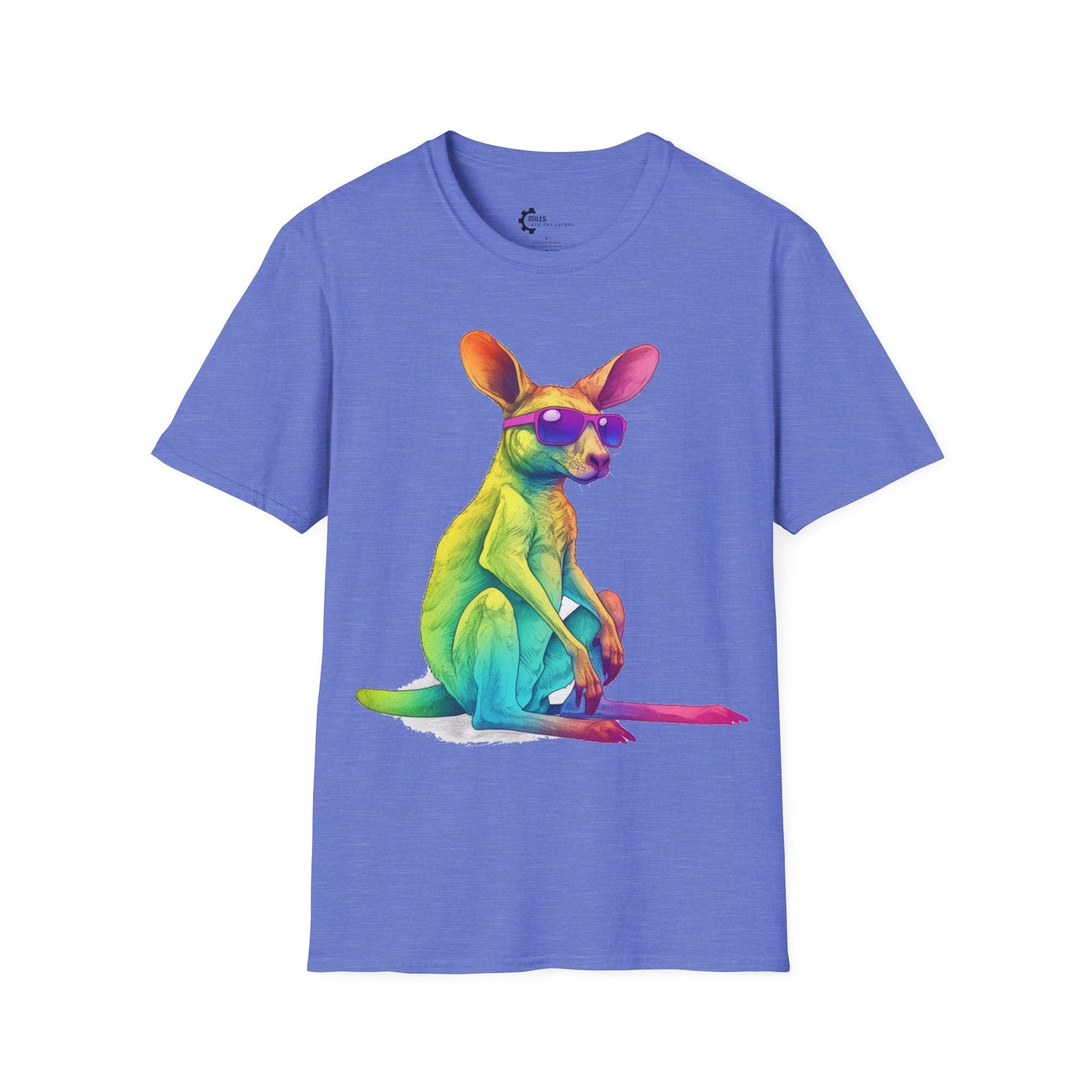 Relaxed Rainbow Kangaroo Unisex Softstyle T-Shirt