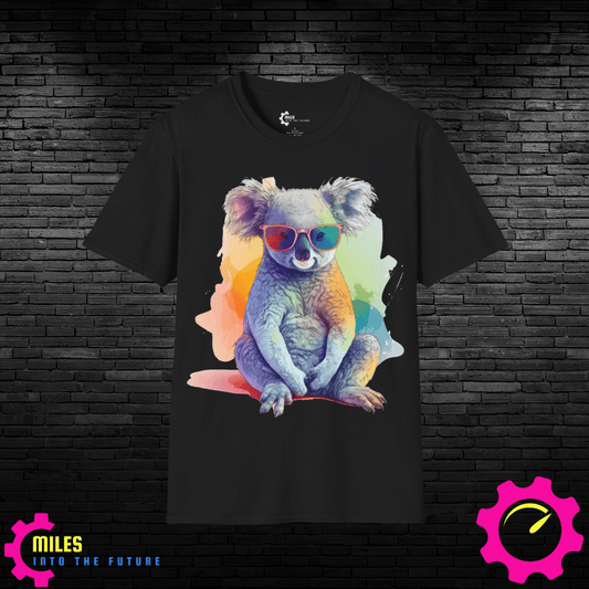 Relaxed Rainbow Koala Unisex Softstyle T-Shirt