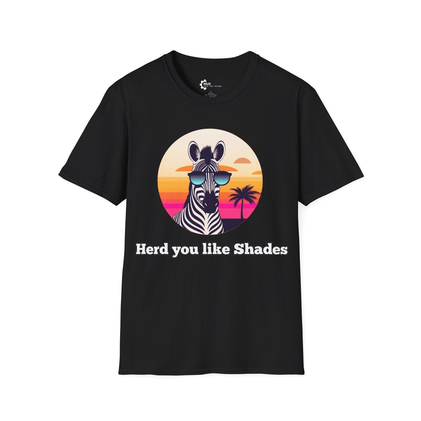 Humor- Zebra Shades Unisex Softstyle T-Shirt