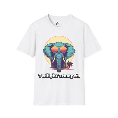 Humor- Elephant Sunset Unisex Softstyle T-Shirt