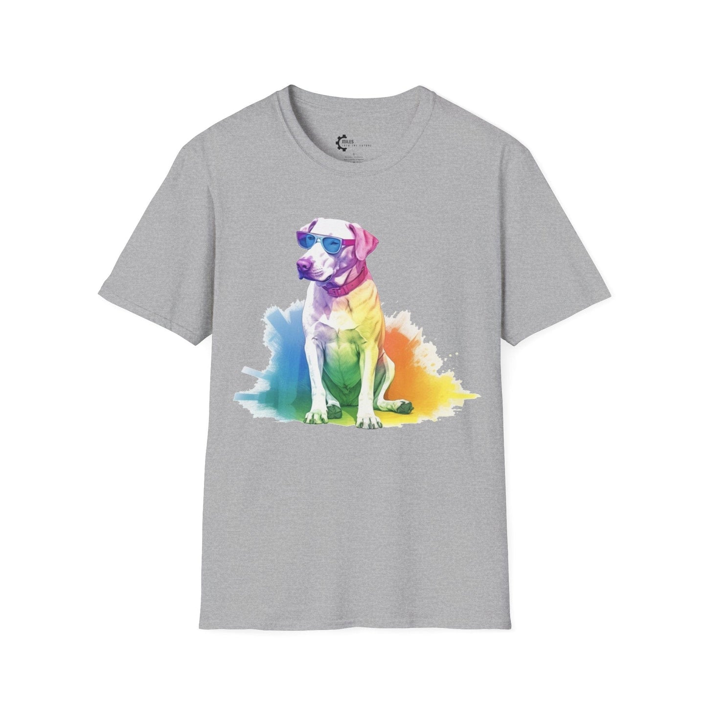 Relaxed Rainbow Dog Unisex Softstyle T-Shirt