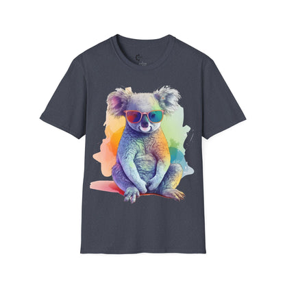 Relaxed Rainbow Koala Unisex Softstyle T-Shirt