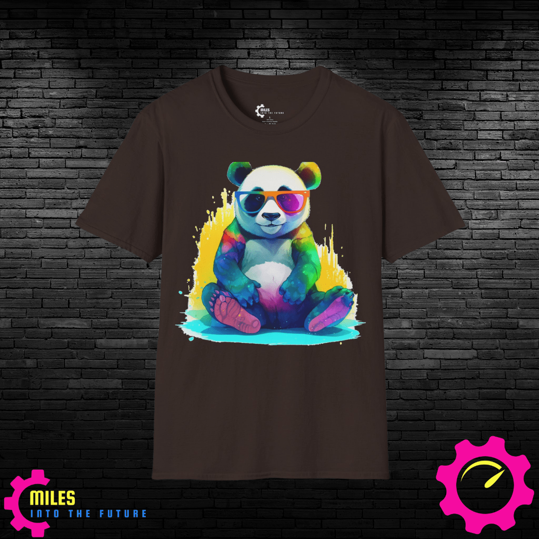 Relaxed Rainbow Panda Unisex Softstyle T-Shirt