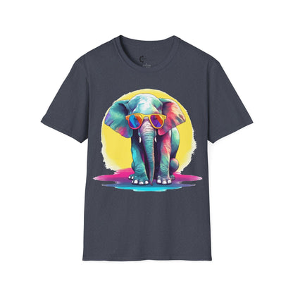 Relaxed Rainbow Elephant Unisex Softstyle T-Shirt