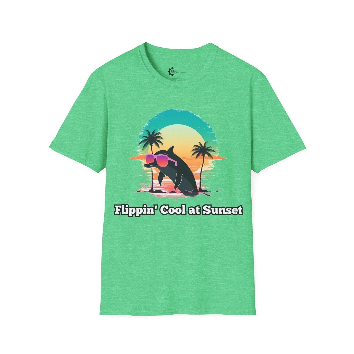 Humor- Flippin' Cool at Sunset Unisex Softstyle T-Shirt