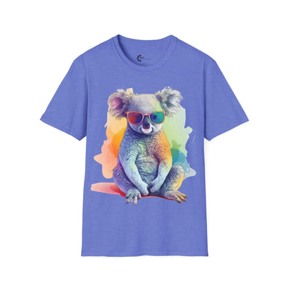 Relaxed Rainbow Koala Unisex Softstyle T-Shirt