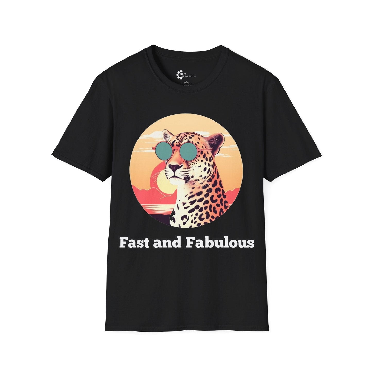 Humor- Cool Cheetah, Hot Sunset Unisex Softstyle T-Shirt