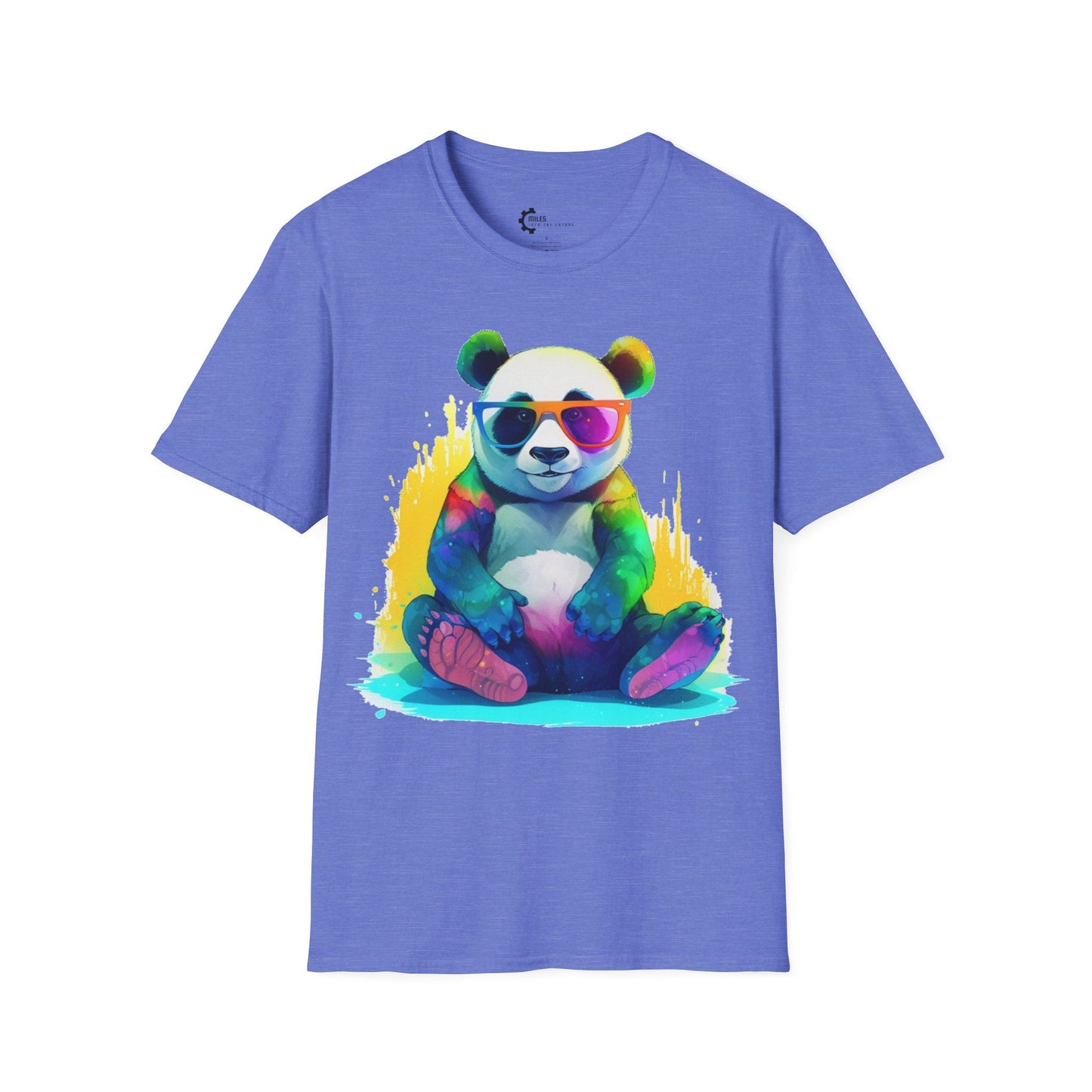 Relaxed Rainbow Panda Unisex Softstyle T-Shirt