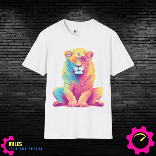 Relaxed Rainbow Lion Unisex Softstyle T-Shirt