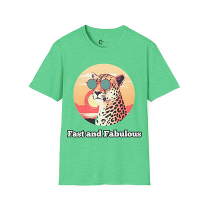 Humor- Cool Cheetah, Hot Sunset Unisex Softstyle T-Shirt