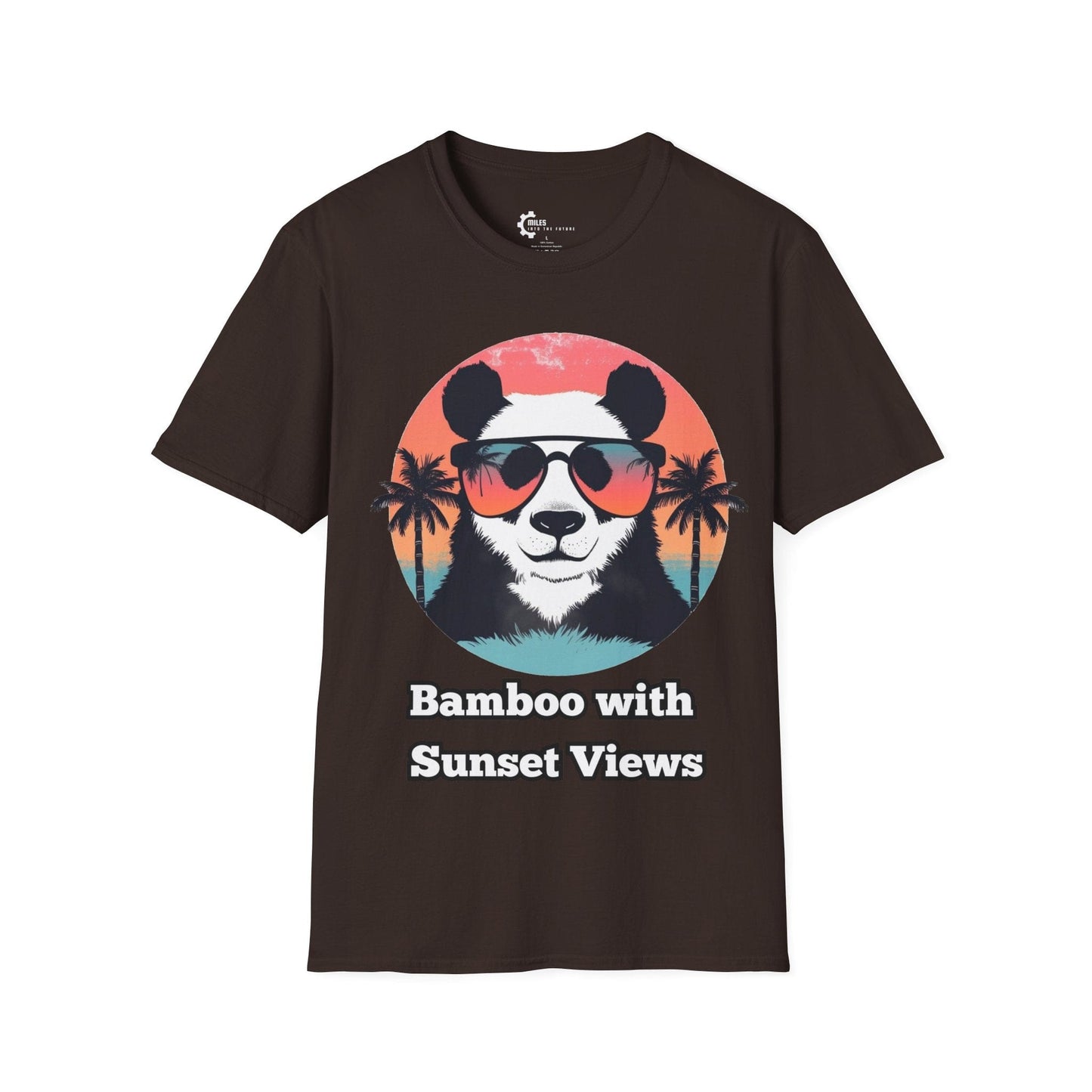 Humor- Panda Sunset Unisex Softstyle T-Shirt