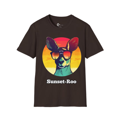 Kangaroo Sunset Unisex Softstyle T-Shirt