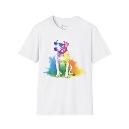 Relaxed Rainbow Dog Unisex Softstyle T-Shirt