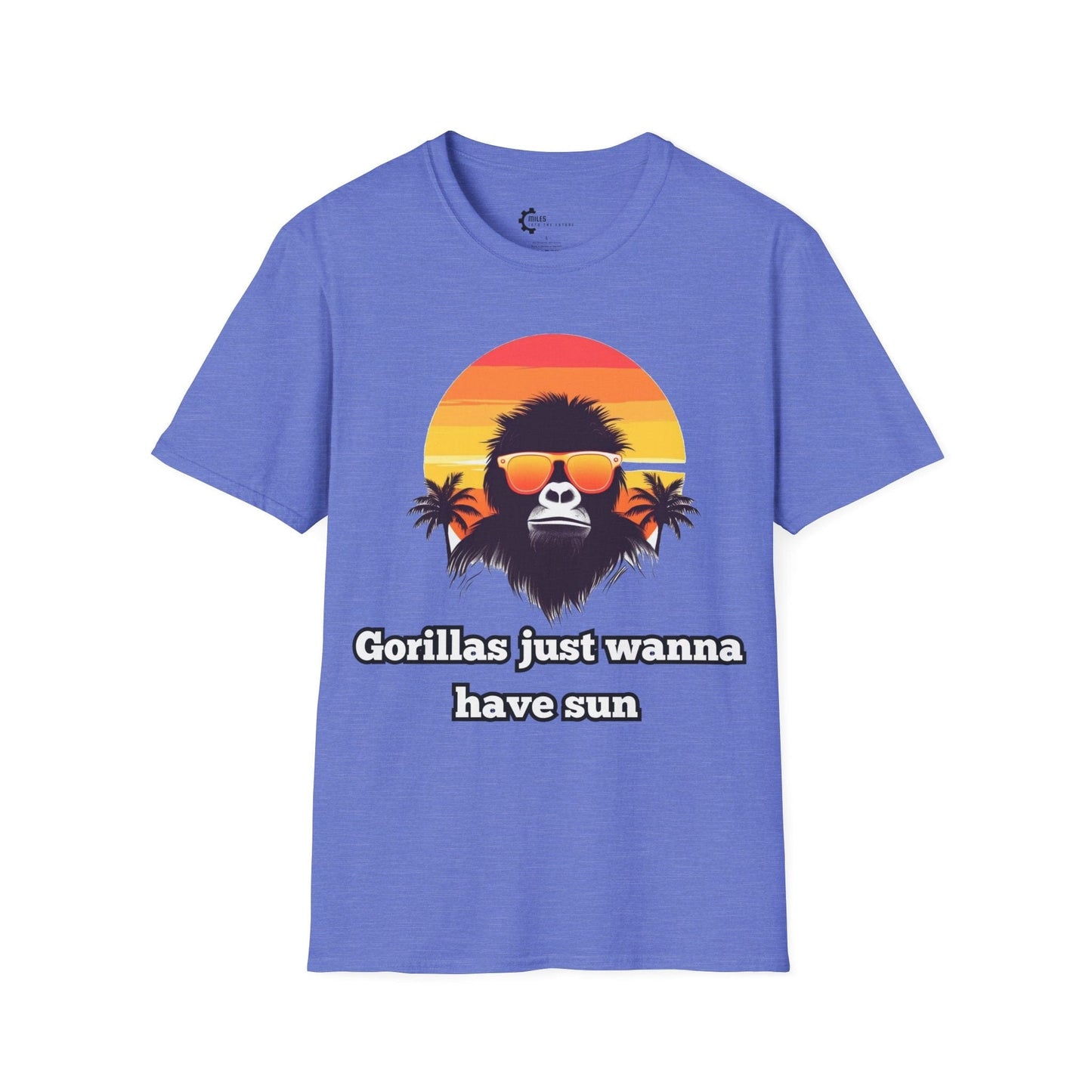 Humor- Gorillas Sun Unisex Softstyle T-Shirt