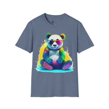 Relaxed Rainbow Panda Unisex Softstyle T-Shirt