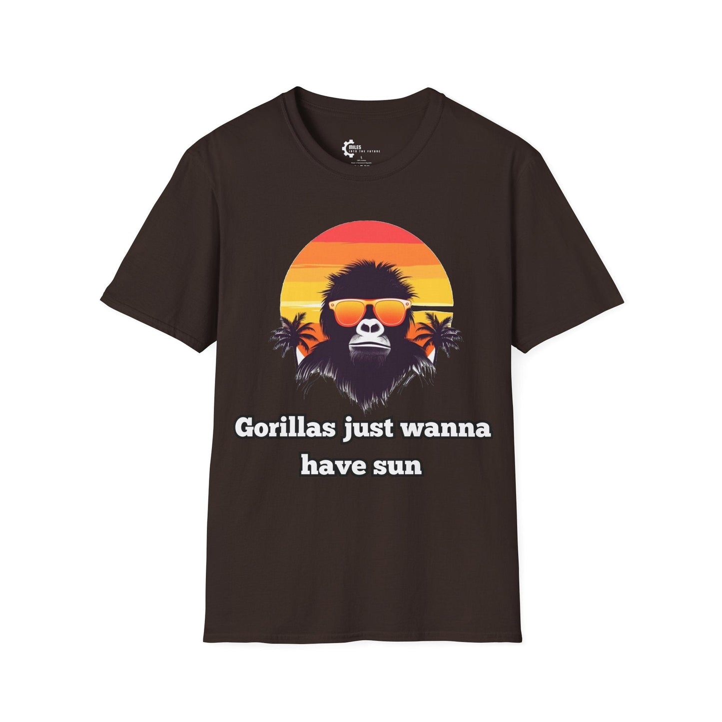 Humor- Gorillas Sun Unisex Softstyle T-Shirt