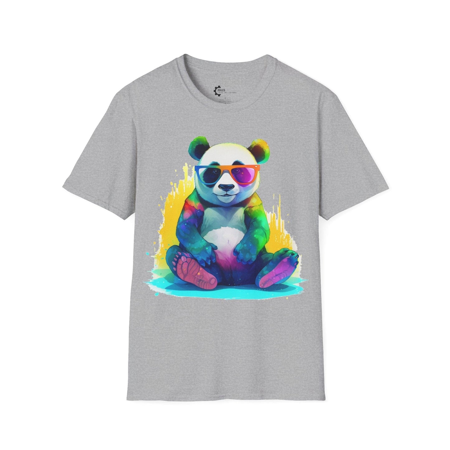 Relaxed Rainbow Panda Unisex Softstyle T-Shirt