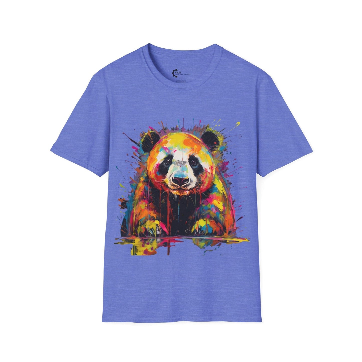 Panda Paint Splash Unisex Softstyle T-Shirt