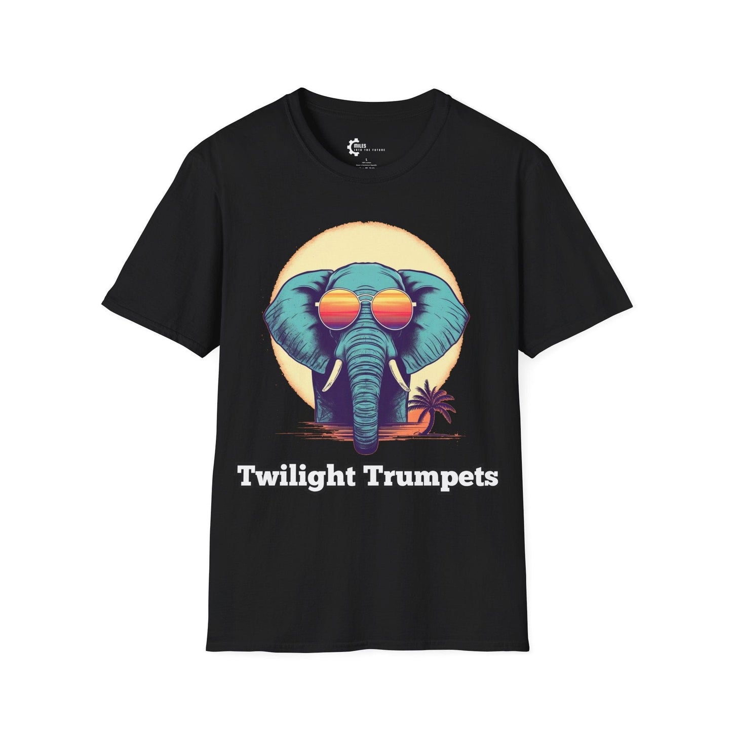 Humor- Elephant Sunset Unisex Softstyle T-Shirt