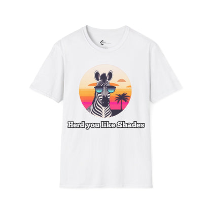 Humor- Zebra Shades Unisex Softstyle T-Shirt