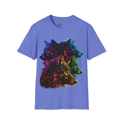 Neon Wolf Pack Unisex Softstyle T-Shirt