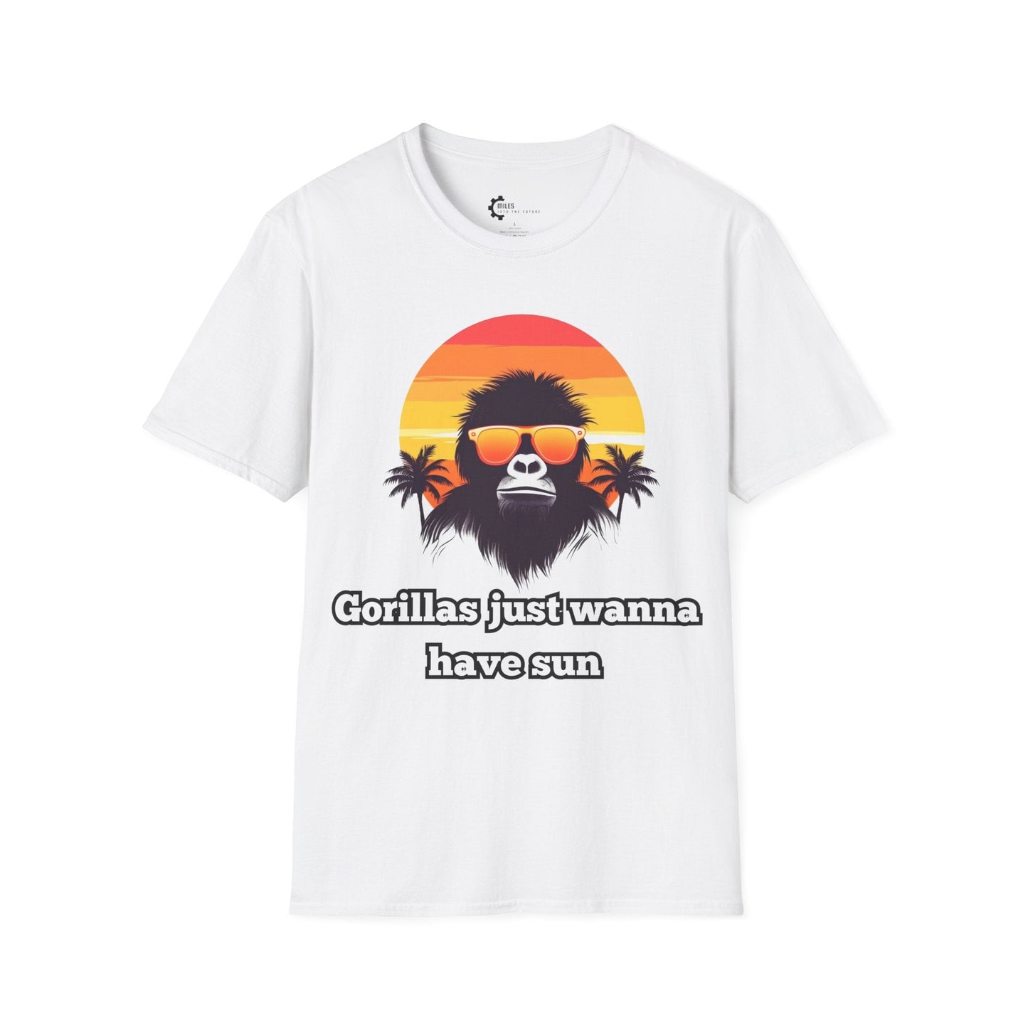 Humor- Gorillas Sun Unisex Softstyle T-Shirt