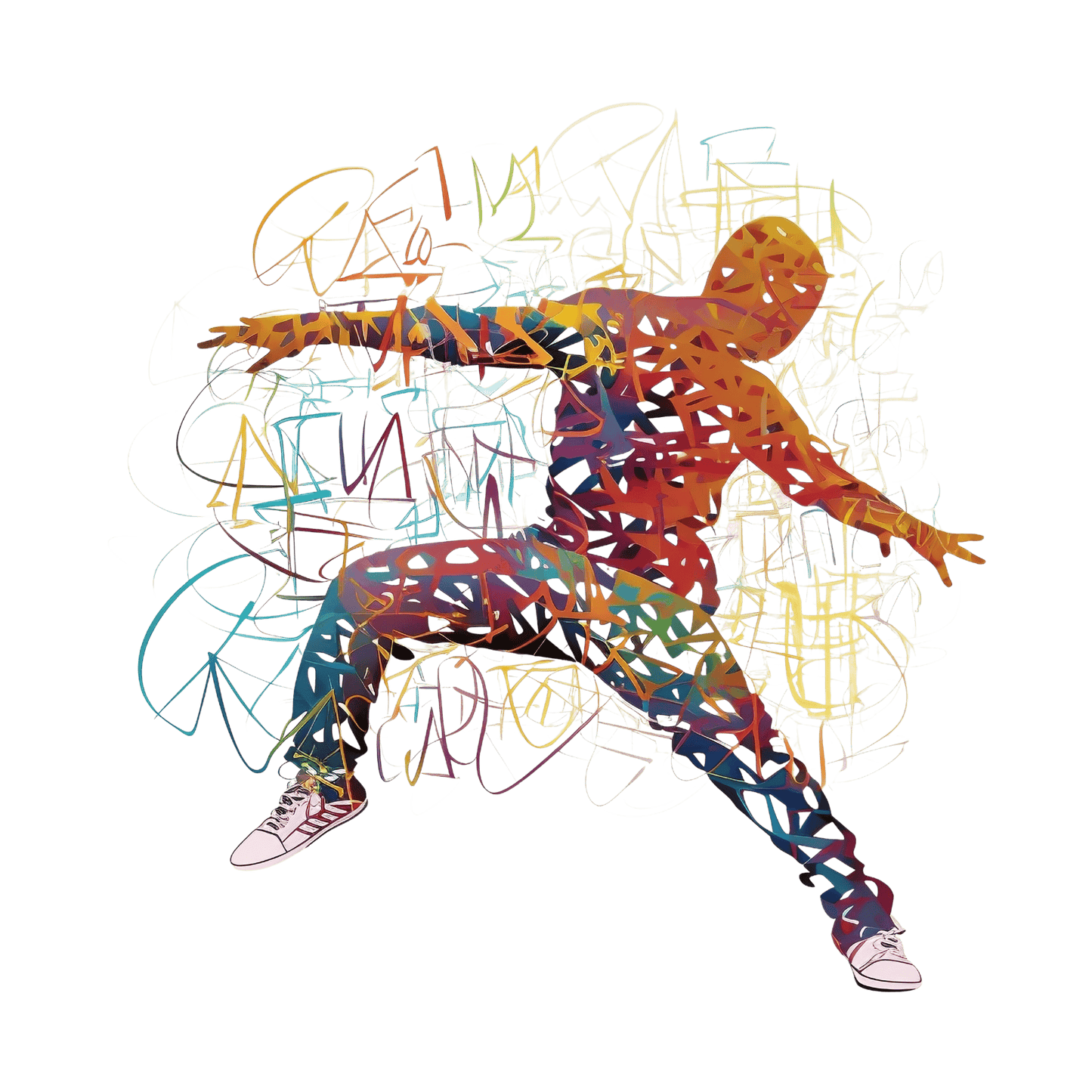 Abstract Breakdance Unisex Softstyle T-Shirt