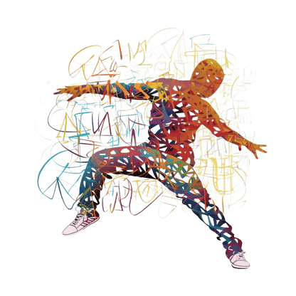 Abstract Breakdance Unisex Softstyle T-Shirt