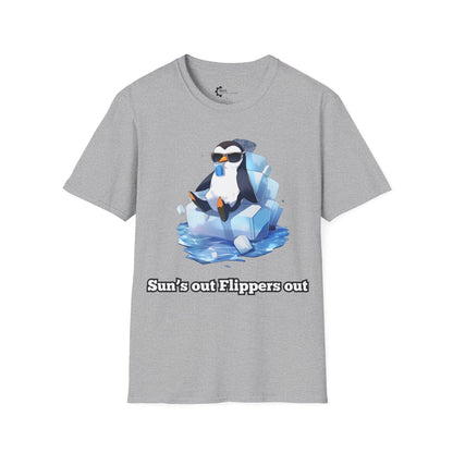 Humor- Penguin Ice Unisex Softstyle T-Shirt