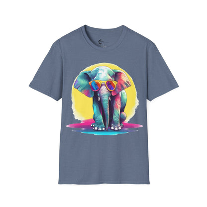 Relaxed Rainbow Elephant Unisex Softstyle T-Shirt