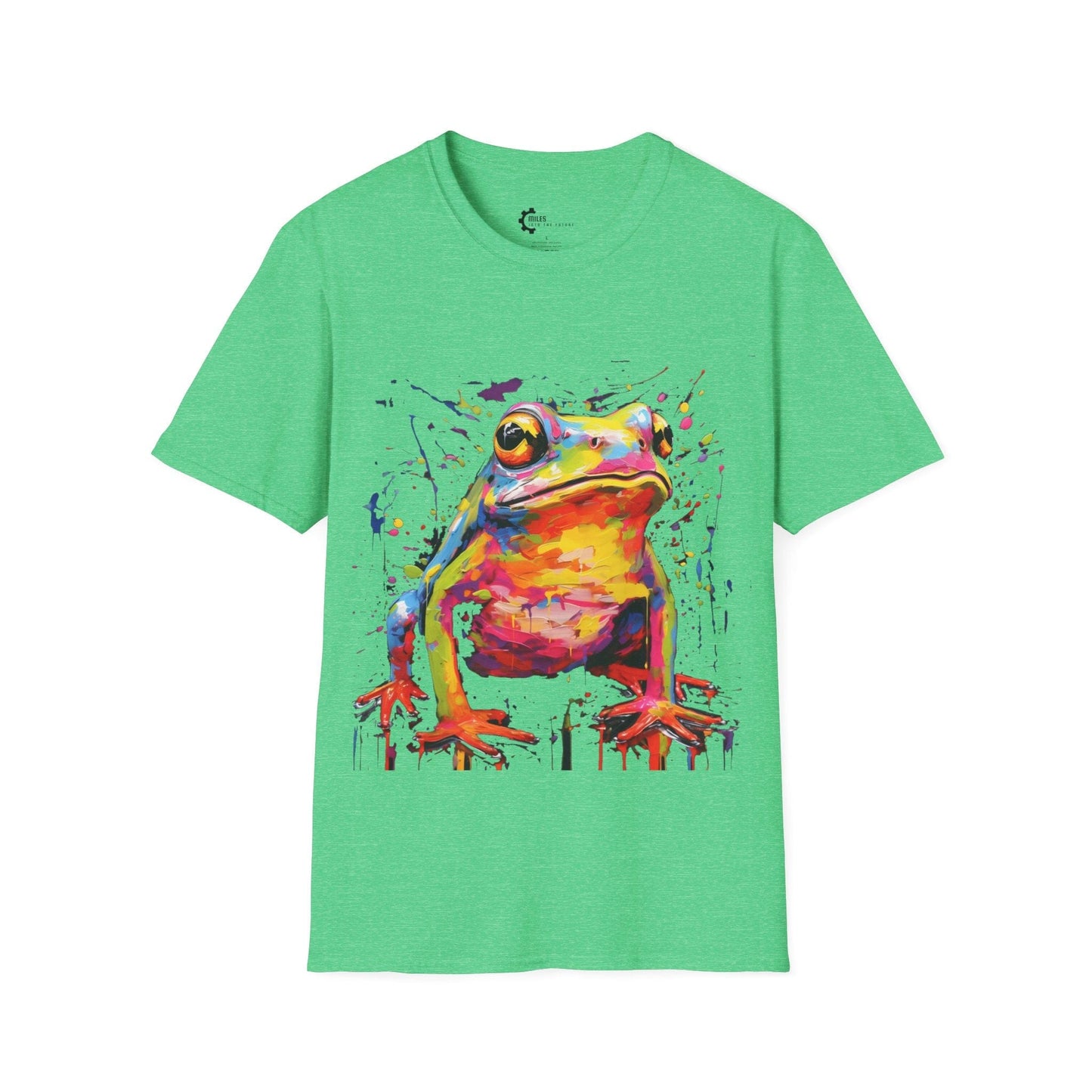 Frog Paint Splash Unisex Softstyle T-Shirt