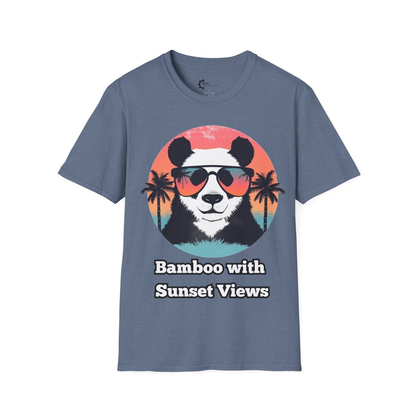 Humor- Panda Sunset Unisex Softstyle T-Shirt