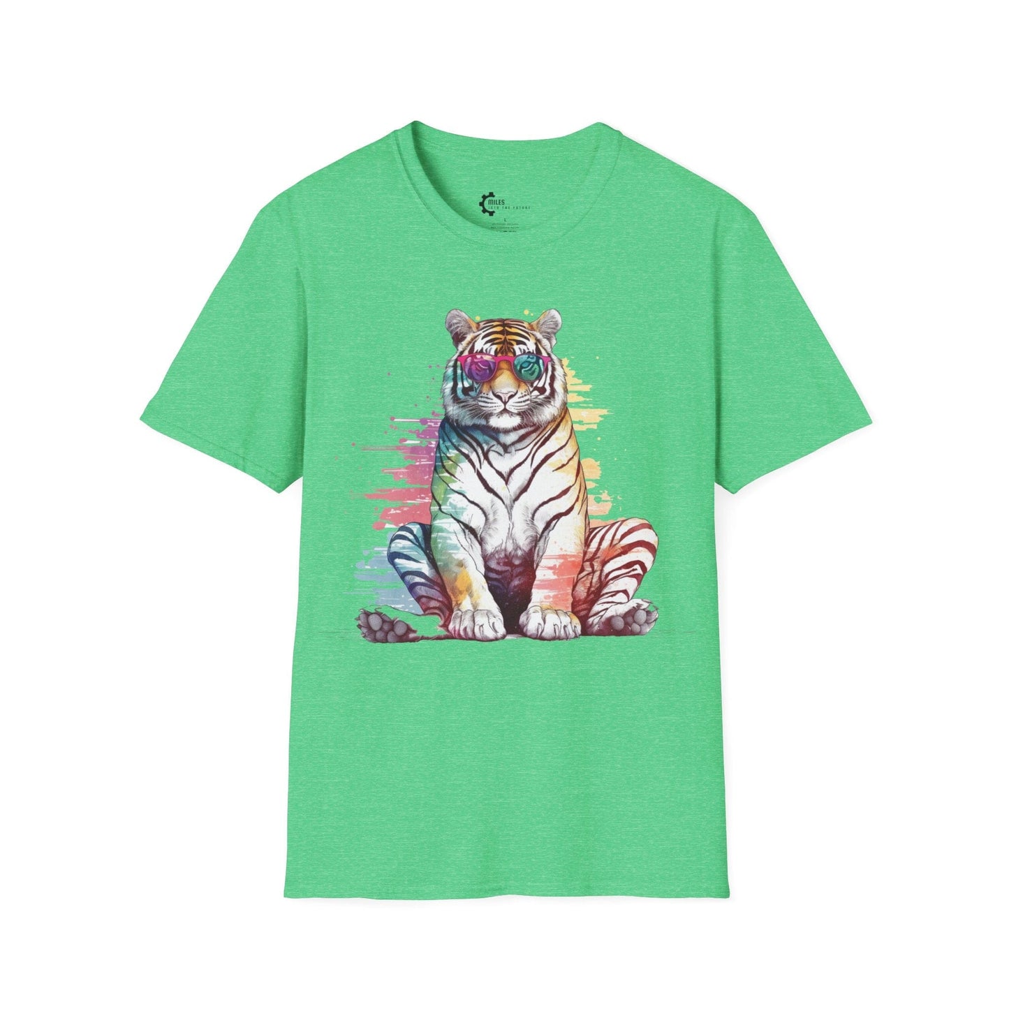 Relaxed Rainbow Tiger Unisex Softstyle T-Shirt