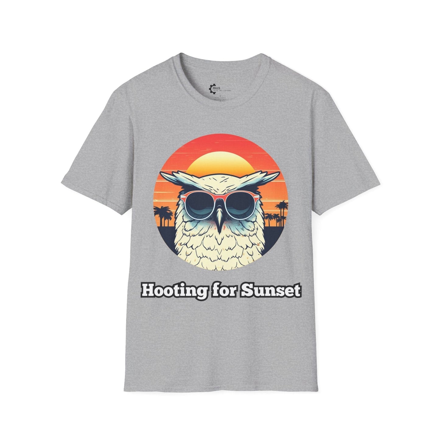 Humor- Owl Sunset Unisex Softstyle T-Shirt