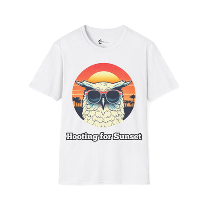 Humor- Owl Sunset Unisex Softstyle T-Shirt