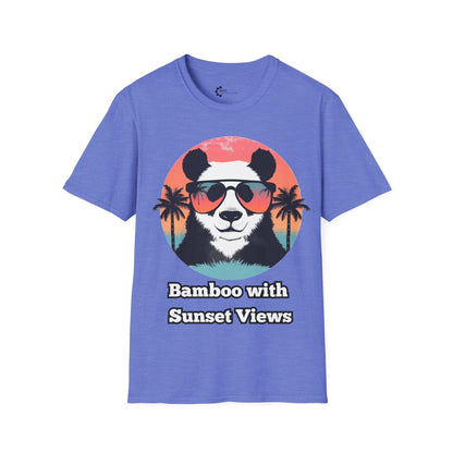 Humor- Panda Sunset Unisex Softstyle T-Shirt