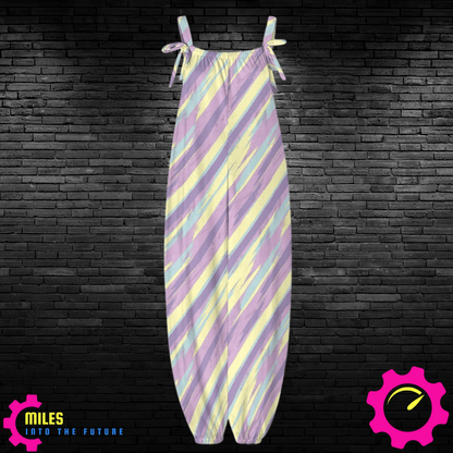 Pastel Stripes Baggy Jumpsuit