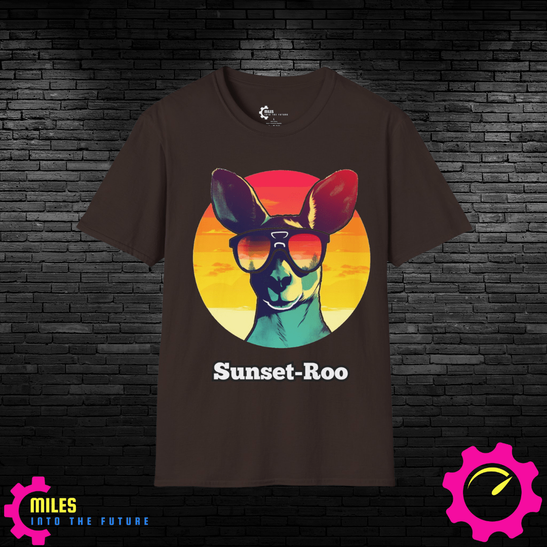 Kangaroo Sunset Unisex Softstyle T-Shirt