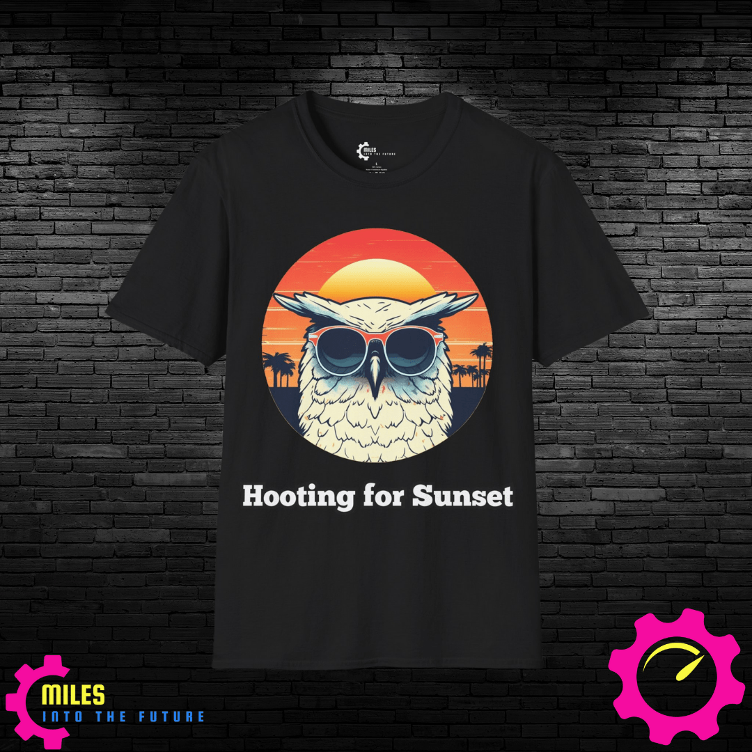 Humor- Owl Sunset Unisex Softstyle T-Shirt