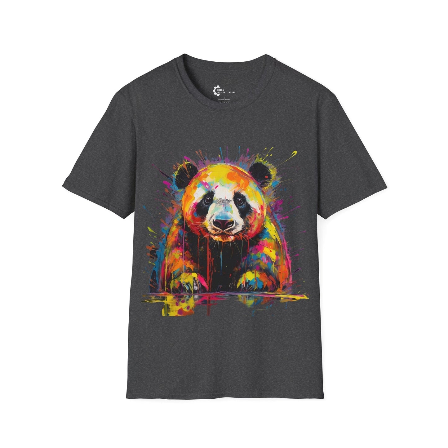 Panda Paint Splash Unisex Softstyle T-Shirt