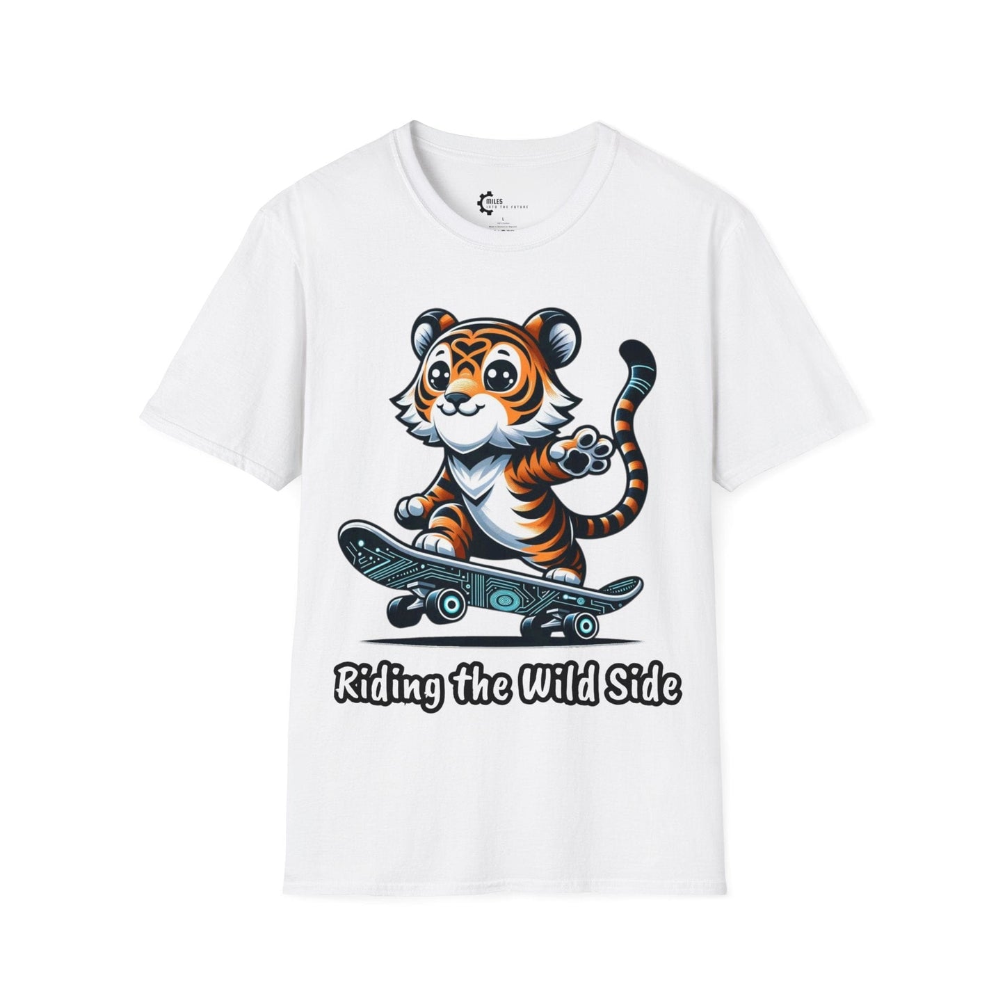 Skateboard Tiger Unisex Softstyle T-Shirt